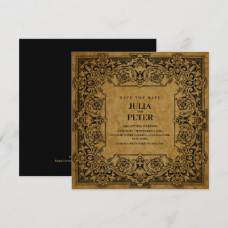 Invitation Style Royal des années 80 vintage Enregistrer la d