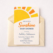 Invitation Style Soleil Doré Contemporain