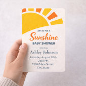 Invitation Style Soleil Doré Contemporain