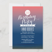 Invitation Style Twilight Beach Thème Anniversaire (Devant)
