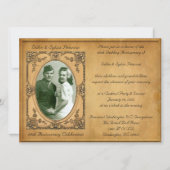 Invitation Style victorien Vintage 60e anniversaire (Devant)
