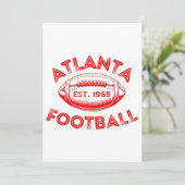 Invitation Style Vintage de football Atlanta (Debout devant)
