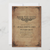 Invitation Style vintage Enregistrer la date  (Devant)