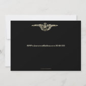 Invitation Style vintage et personnalisé Memento Mori (Dos)