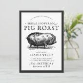 Invitation Style Vintage | Mariage Fête d'anniversaire BBQ Co (Debout devant)