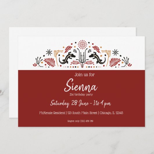 Invitation Styles Africains (Devant / Derrière)