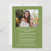 INVITATION STYLISÉ ÉLÉGANT SCRIPT 2 GRADUATE PARTITE INVITATI (Dos)