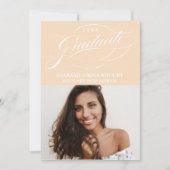 INVITATION STYLISÉ ÉLÉGANT SCRIPT 2 GRADUATE PARTITE INVITATI (Devant)