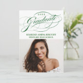 INVITATION STYLISÉ ÉLÉGANT SCRIPT 2 GRADUATE PARTITE INVITATI (Debout devant)
