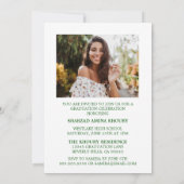 INVITATION STYLISÉ ÉLÉGANT SCRIPT 2 GRADUATE PARTITE INVITATI (Dos)