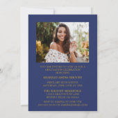 INVITATION STYLISÉ ÉLÉGANT SCRIPT 2 GRADUATE PARTITE INVITATI (Dos)