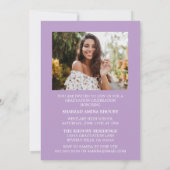 INVITATION STYLISÉ ÉLÉGANT SCRIPT 2 GRADUATE PARTITE INVITATI (Dos)