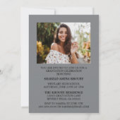 INVITATION STYLISÉ ÉLÉGANT SCRIPT 2 GRADUATE PARTITE INVITATI (Dos)