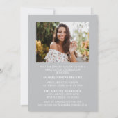 INVITATION STYLISÉ ÉLÉGANT SCRIPT 2 GRADUATE PARTITE INVITATI (Dos)