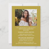 INVITATION STYLISÉ ÉLÉGANT SCRIPT 2 GRADUATE PARTITE INVITATI (Dos)