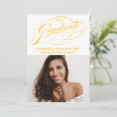 INVITATION STYLISÉ ÉLÉGANT SCRIPT 2 GRADUATE PARTITE INVITATI (Debout devant)