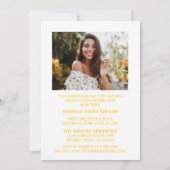 INVITATION STYLISÉ ÉLÉGANT SCRIPT 2 GRADUATE PARTITE INVITATI (Dos)