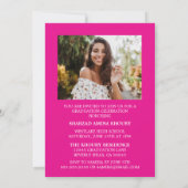 INVITATION STYLISÉ ÉLÉGANT SCRIPT 2 GRADUATE PARTITE INVITATI (Dos)