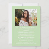 INVITATION STYLISÉ ÉLÉGANT SCRIPT 2 GRADUATE PARTITE INVITATI (Dos)