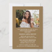 INVITATION STYLISÉ ÉLÉGANT SCRIPT 2 GRADUATE PARTITE INVITATI (Dos)