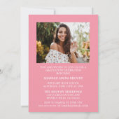 INVITATION STYLISÉ ÉLÉGANT SCRIPT 2 GRADUATE PARTITE INVITATI (Dos)