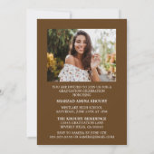 INVITATION STYLISÉ ÉLÉGANT SCRIPT 2 GRADUATE PARTITE INVITATI (Dos)