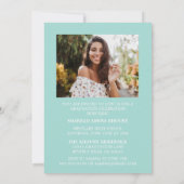 INVITATION STYLISÉ ÉLÉGANT SCRIPT 2 GRADUATE PARTITE INVITATI (Dos)