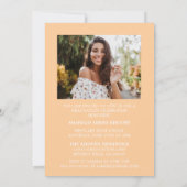 INVITATION STYLISÉ ÉLÉGANT SCRIPT 2 GRADUATE PARTITE INVITATI (Dos)