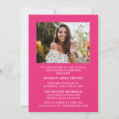 INVITATION STYLISÉ ÉLÉGANT SCRIPT 2 GRADUATE PARTITE INVITATI (Dos)