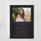 INVITATION STYLISÉ ÉLÉGANT SCRIPT 2 GRADUATE PARTITE INVITATI (Dos)