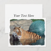 Invitation stylisée personnalisable de tigre de (Devant / Derrière)