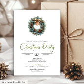 Invitation Stylish Bohemian Neutral Botanical Christmas