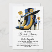 Invitation Stylish Boots and Derby Hat Bridal Shower (Devant)