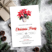 Invitation Stylish Botanical Watercolor Holiday Christmas