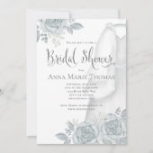 Invitation Stylish Calligraphie Script Elégant Mariage Gown (Devant)