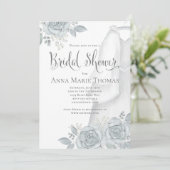 Invitation Stylish Calligraphie Script Elégant Mariage Gown (Debout devant)