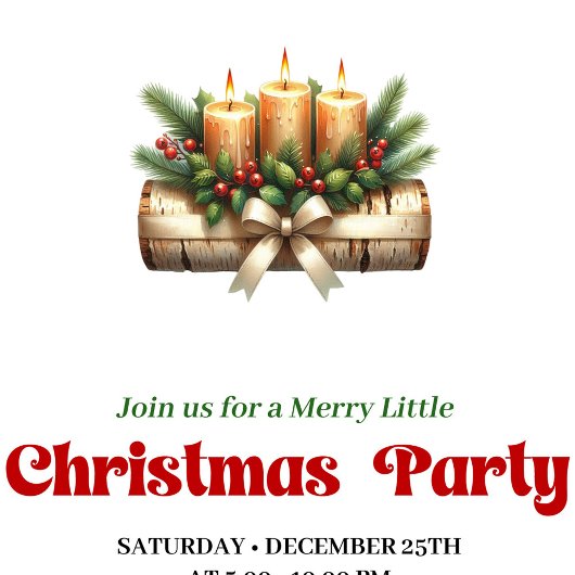 Invitation Stylish Christmas Decoration Party Template