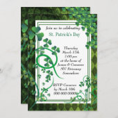 Invitation stylish fleuriste Clover (Devant / Derrière)