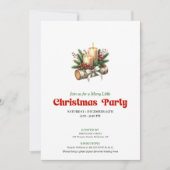 Invitation Stylish Holly Berries Christmas Invite Card (Devant)