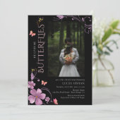 Invitation Stylish Il Me Donne La Fête des mariées Photo Papi (Debout devant)