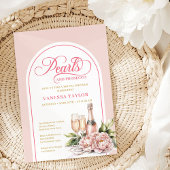 Invitation Stylish Pearls and Prosecco Bridal Invite Card