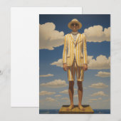 Invitation Stylish Retro Beachwear Ftriking Summer Fashion (Devant / Derrière)