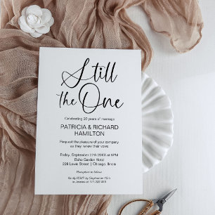 Invitation Stylish Still The One Renouvellement de Vœux de Ma