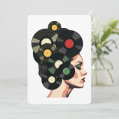 Invitation Stylized Retro Vinyl Record Poster Art (Debout devant)