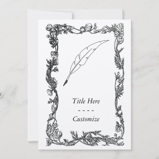 Invitation Stylo de cannette (Devant)