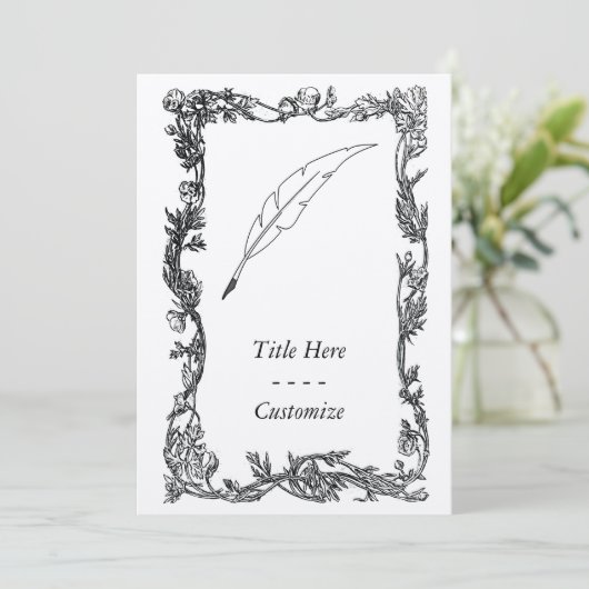 Invitation Stylo de cannette (Debout devant)