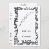 Invitation Stylo de cannette (Devant / Derrière)