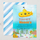 Invitation submersible de partie (Devant / Derrière)