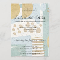 SUBTLE AQUA MODERNE ABSTRAIT GÉOMÉTRIQUE ART ÉVÉNE