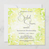 Invitation Subtle Pastel Floral Background Bridal Shower  (Devant)